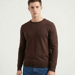 Jack & Jones Brown Crew Neck Sweater - Men's XL